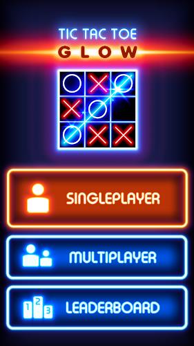 Tic Tac Toe Glow: 2 Players Ekran Görüntüsü 1