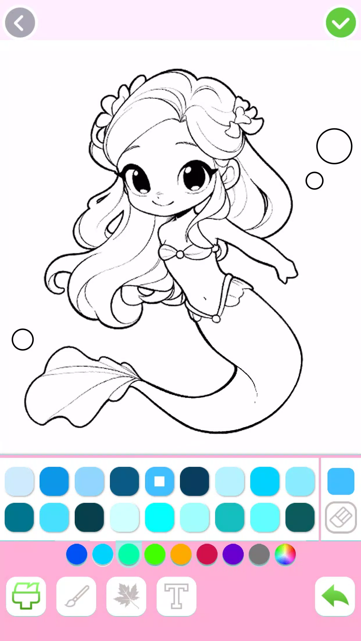 Mermaid Coloring:Mermaid games Screenshot 3