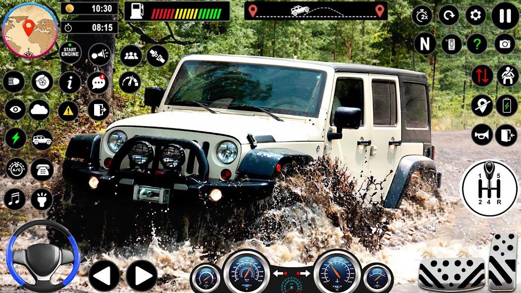 Offroad Car Driving Jeep Games Mod Capture d'écran 2