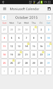 Moniusoft Calendar Tangkapan skrin 1