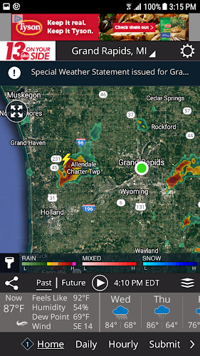 WZZM 13 Weather ภาพหน้าจอ 1