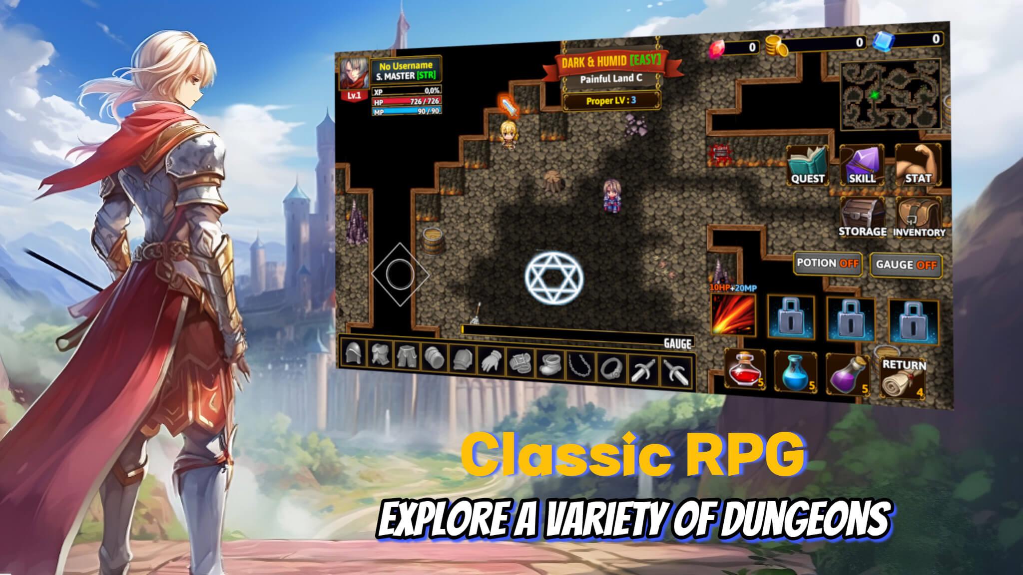 Darkside Dungeon roguelike rpg Capture d'écran 3