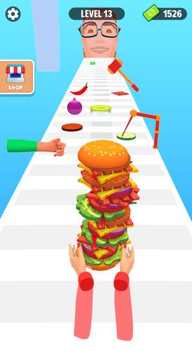 Burger Stack Run Game Capture d'écran 4