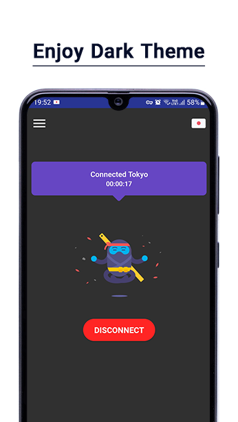 Ninja VPN – Faster, Safer Internet Capture d'écran 1