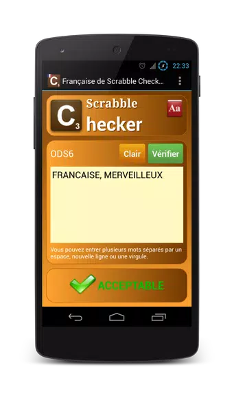 Word Checker - French Capture d'écran 1