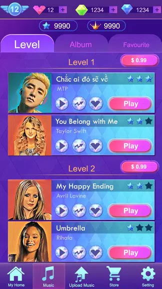Music Tiles: Music Games स्क्रीनशॉट 2