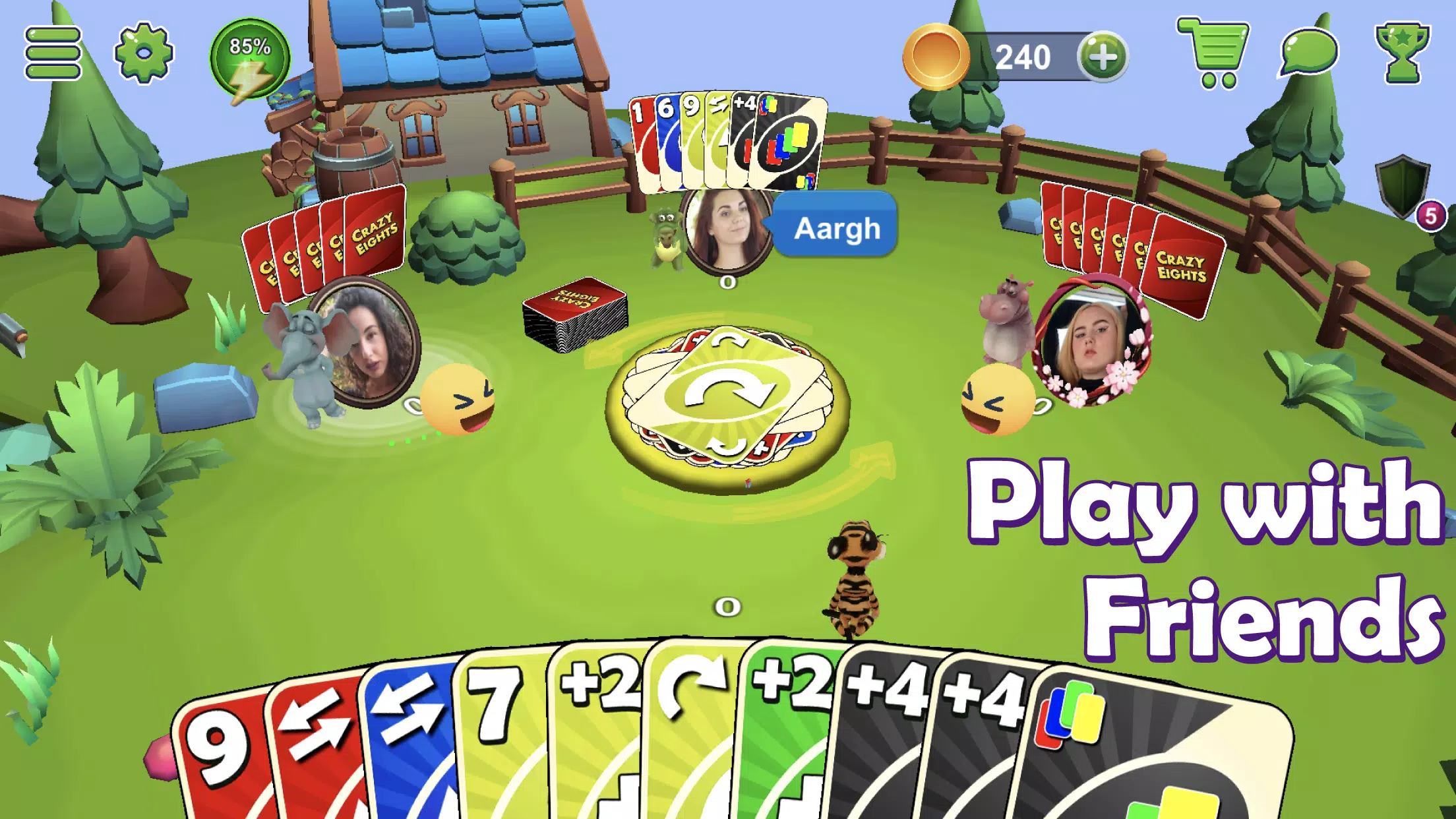 Crazy Eights 3D Screenshot 2