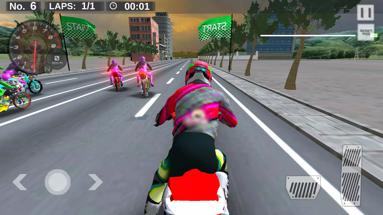 Real Drag Bike Racing Ekran Görüntüsü 1