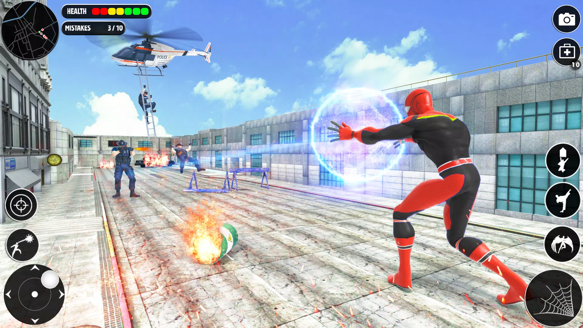 Spider Fighting Man Hero Games Schermafbeelding 2