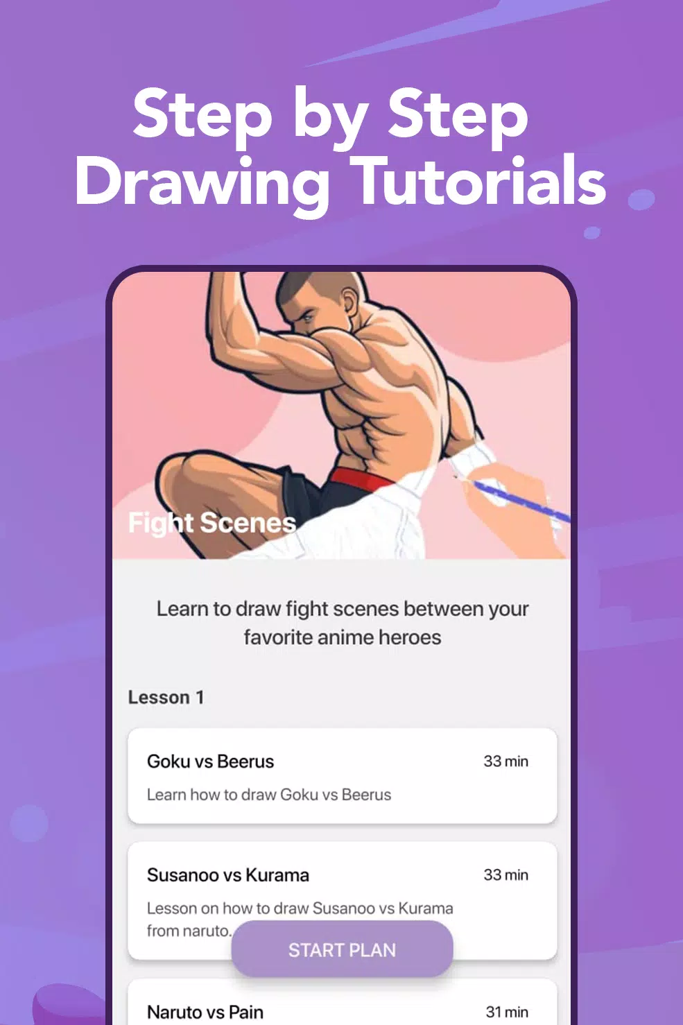 Learn to Draw Anime by Steps Captura de tela 2