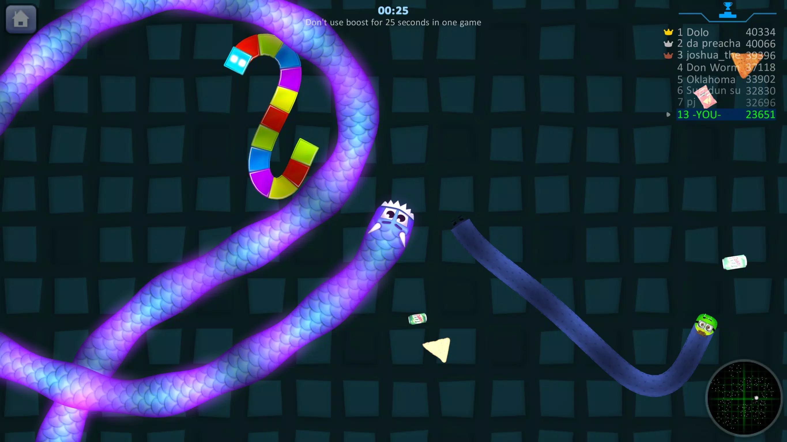 Snake Hunt: Worm io Games Zone Zrzut ekranu 1