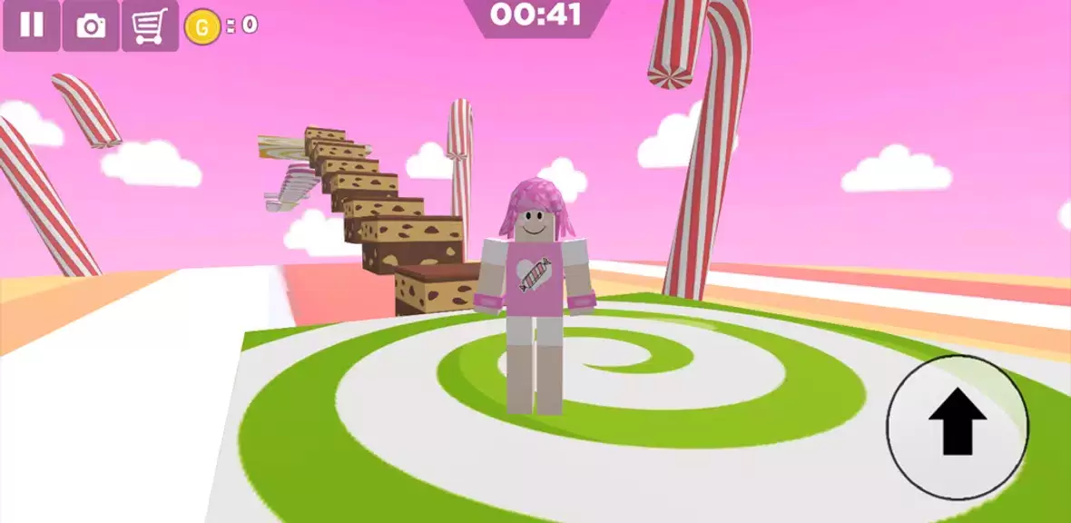 Candy Parkour Sweet girl Screenshot 1