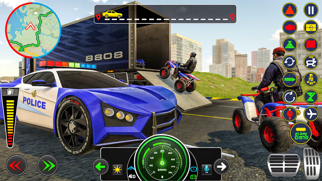 Police Muscle Car Cargo Plane スクリーンショット 4