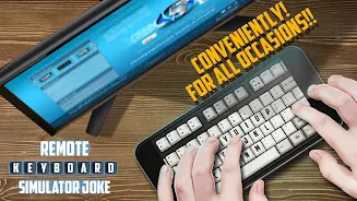 Remote Keyboard Simulator Joke Schermafbeelding 1