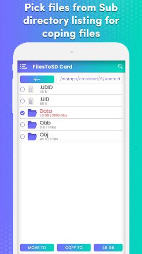 Transfer phone to SD Card – Fi Capture d'écran 3