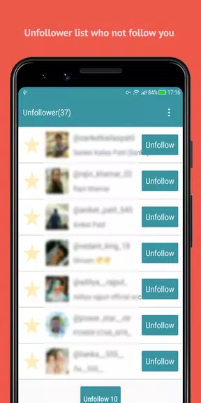 Unfollow Users Cleaner Capture d'écran 2