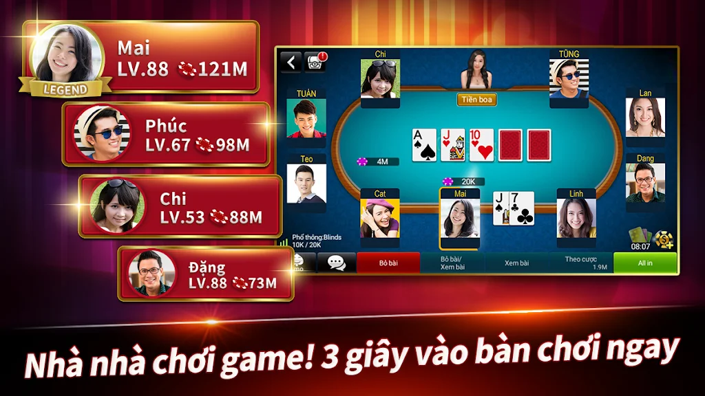 Đấu Trường Poker Schermafbeelding 2