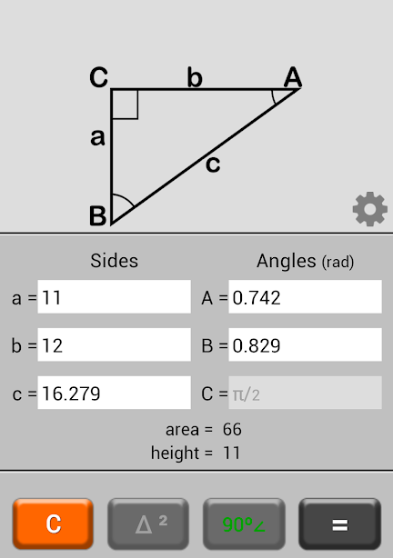 Triangle Calculator Screenshot 2