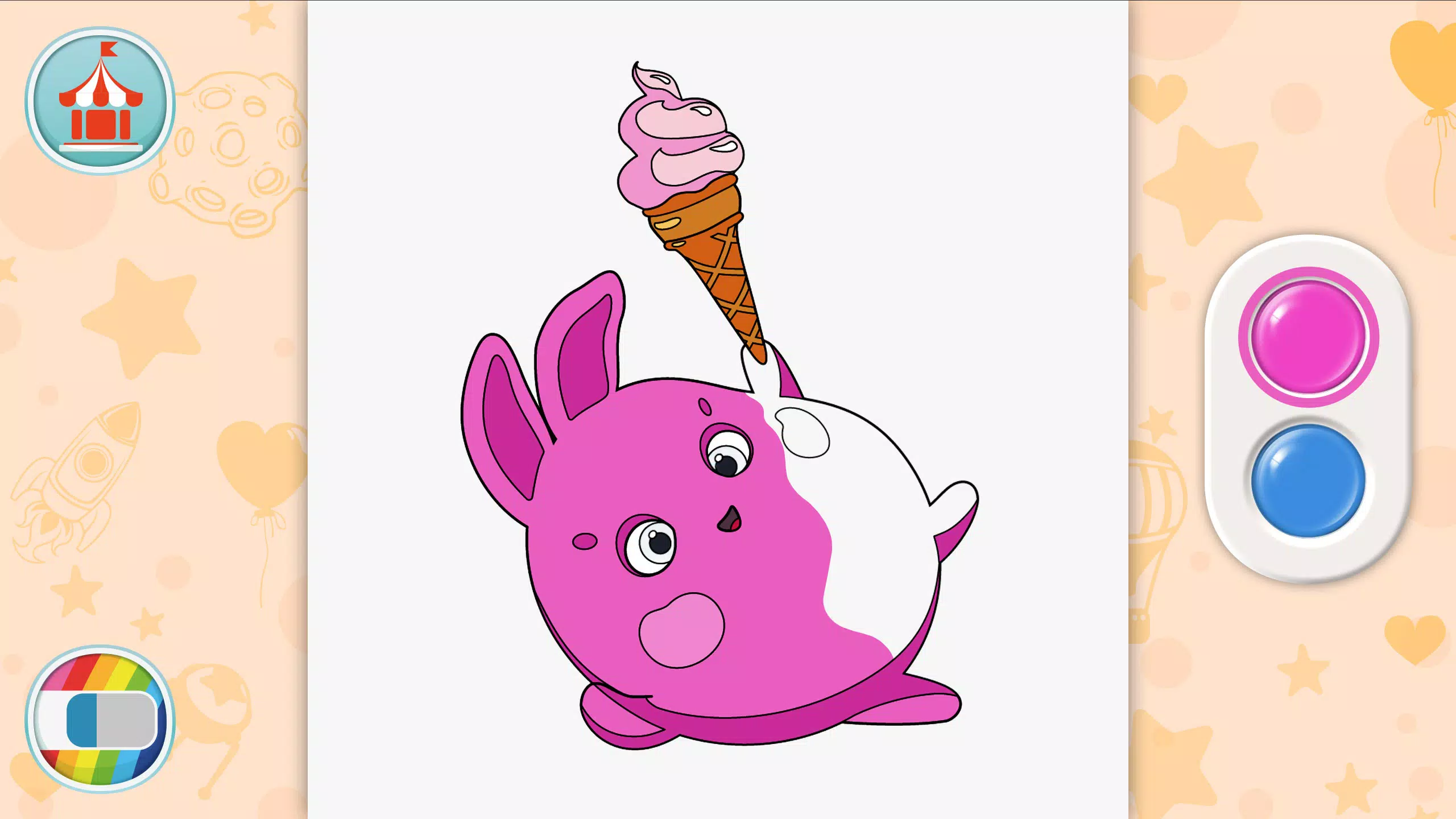 Sunny Bunnies: Coloring Book应用截图第2张