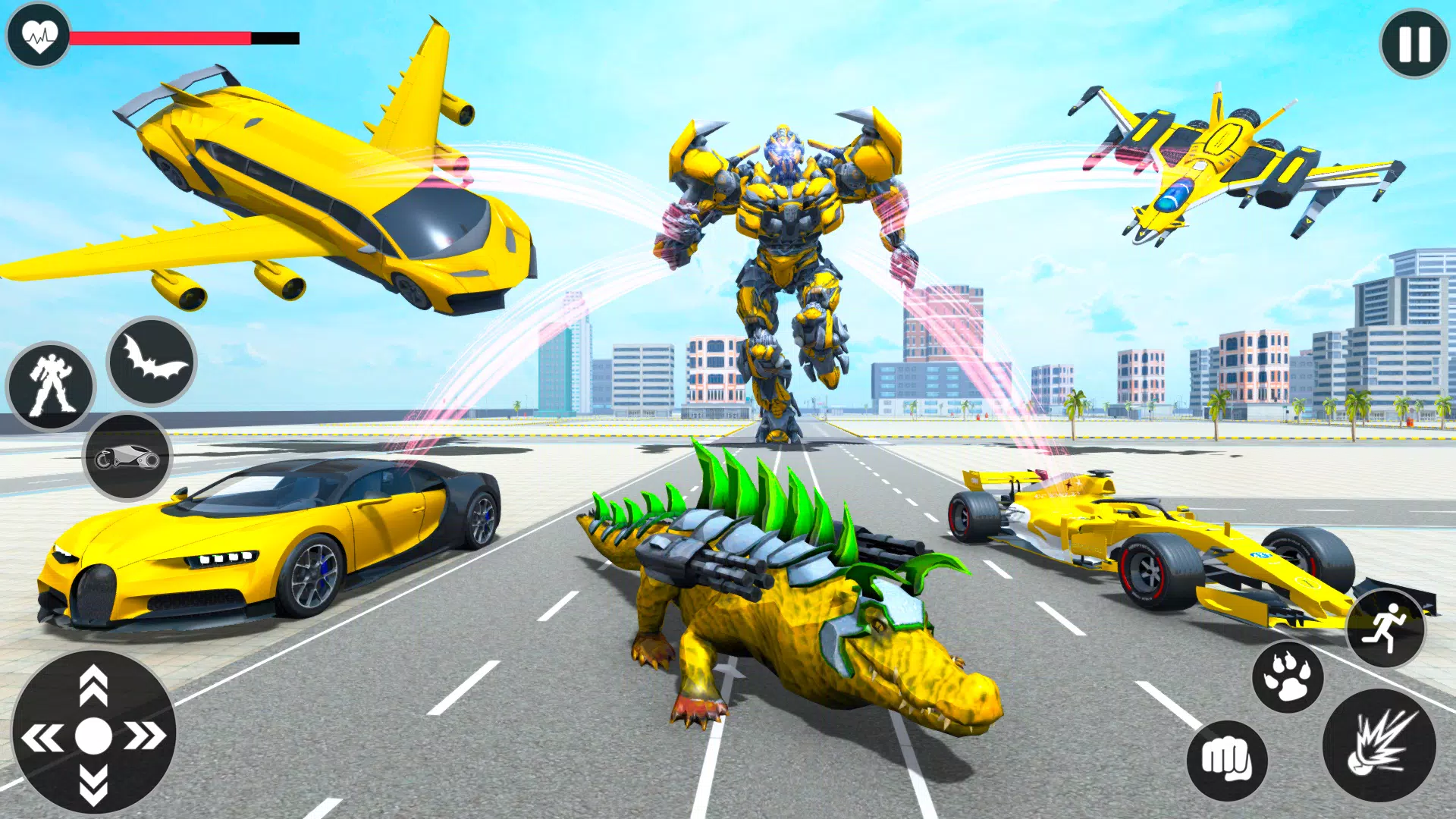 Flying Robot Transforming Game应用截图第4张