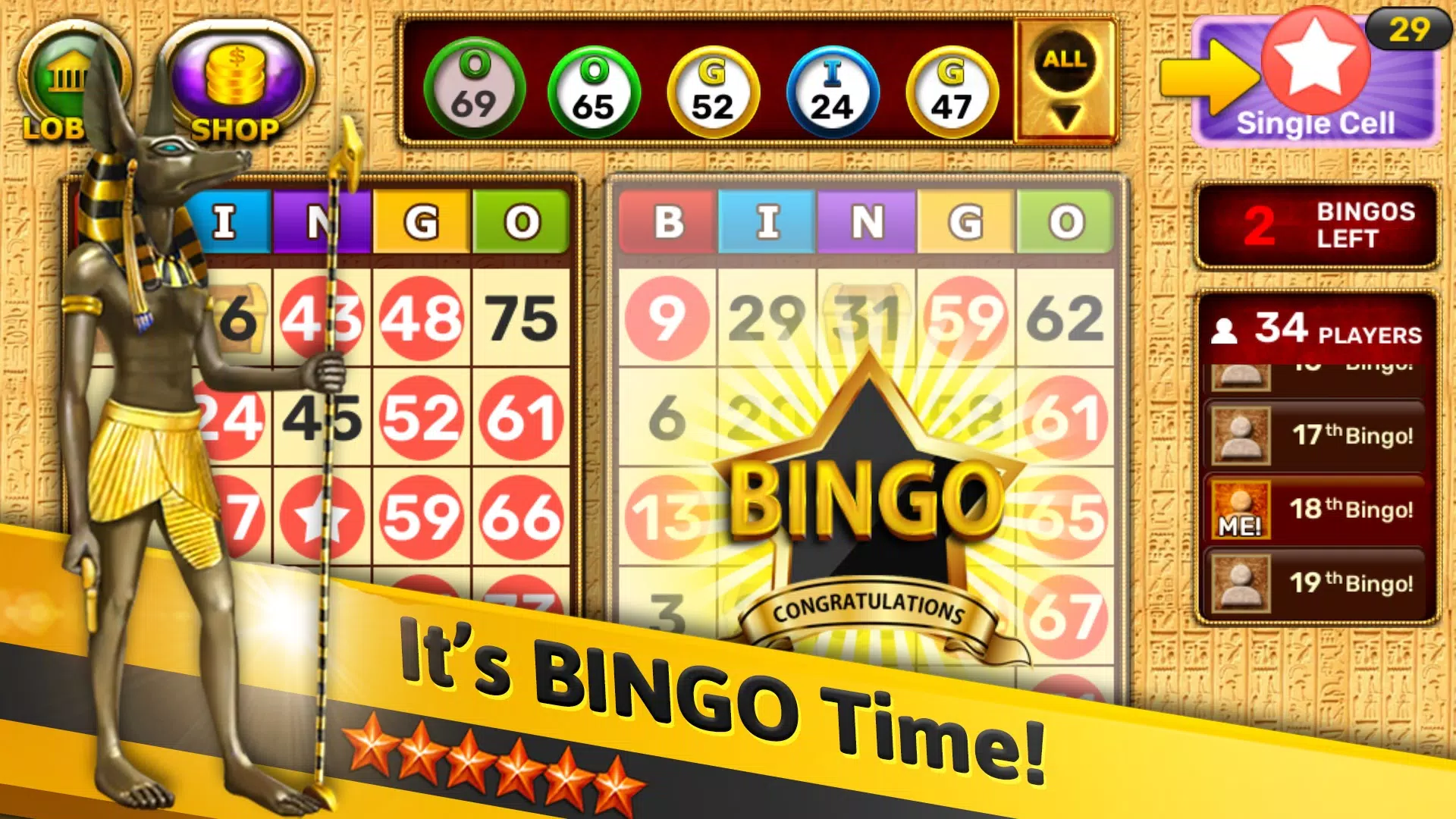 Bingo - Pharaoh’s Way Screenshot 1