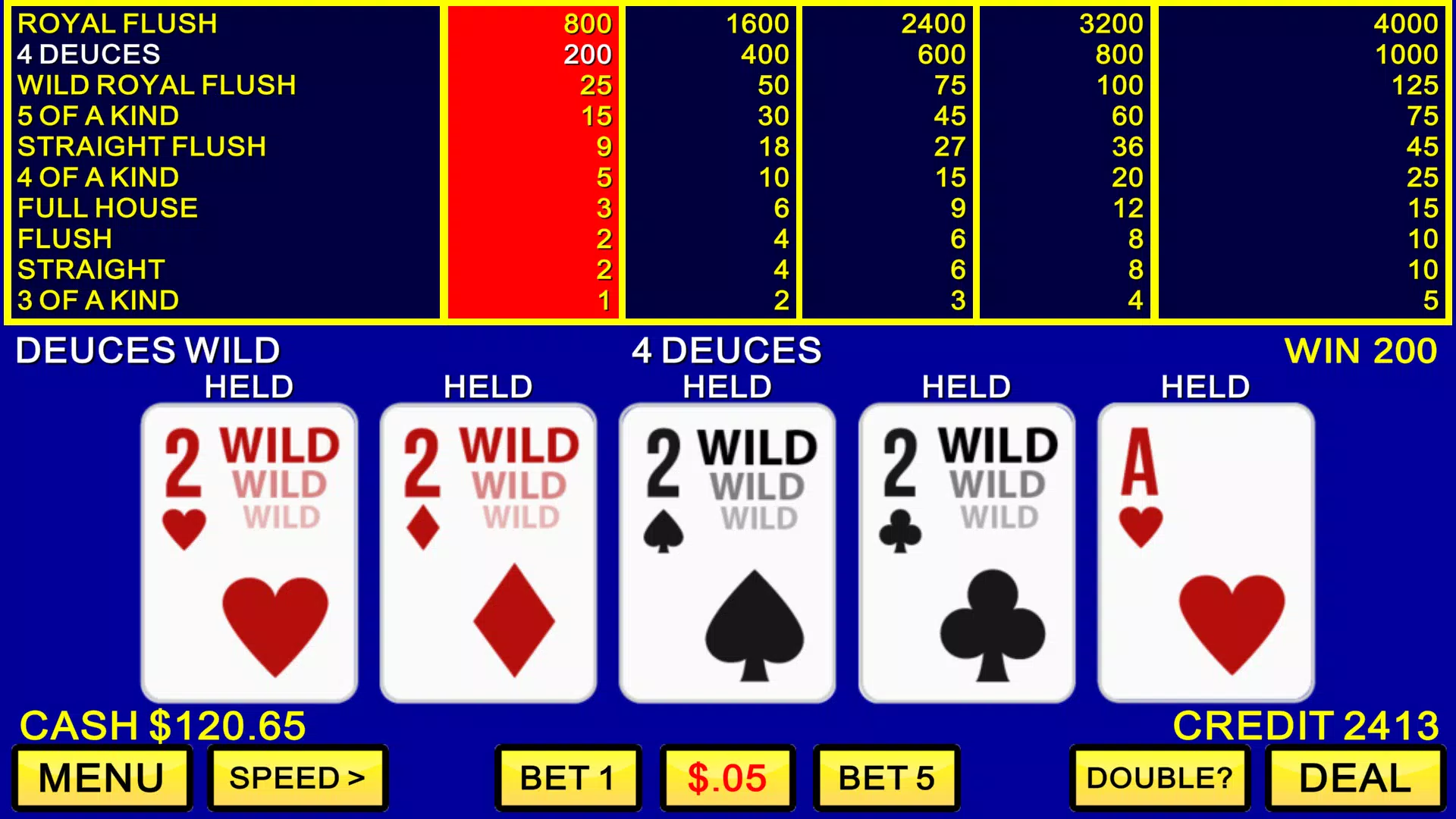 Video Poker Casino Screenshot 2