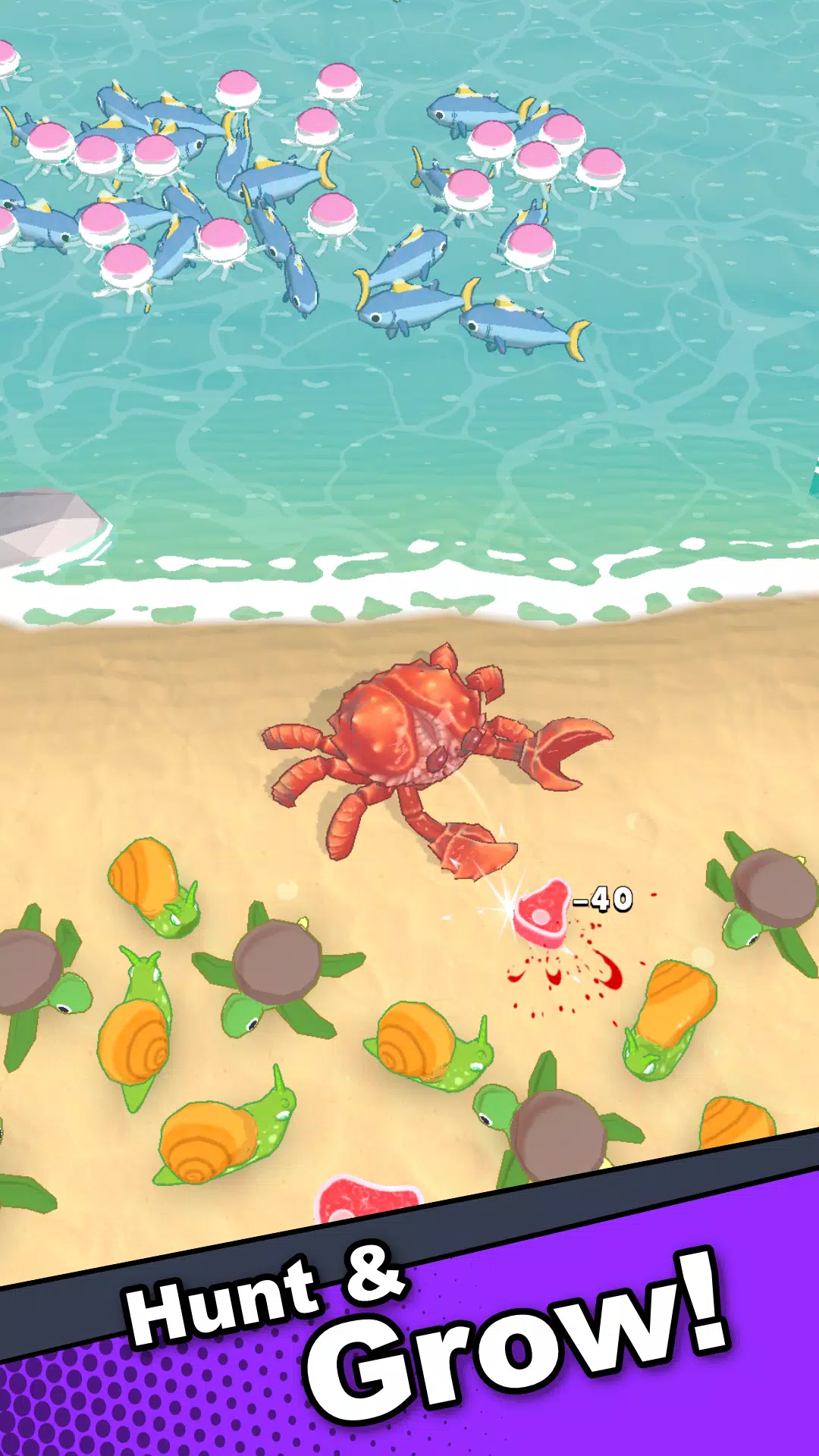 Crab Life - Idle Rpg Ảnh chụp màn hình 3