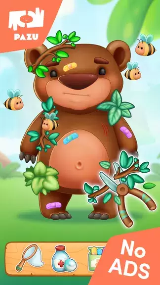 Jungle Animal Kids Care Games Скриншот 2