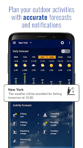 Transparent clock and weather Screenshot 1