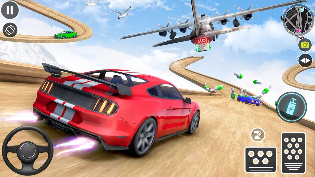 Muscle Car Stunts - Ramp Car Скриншот 2