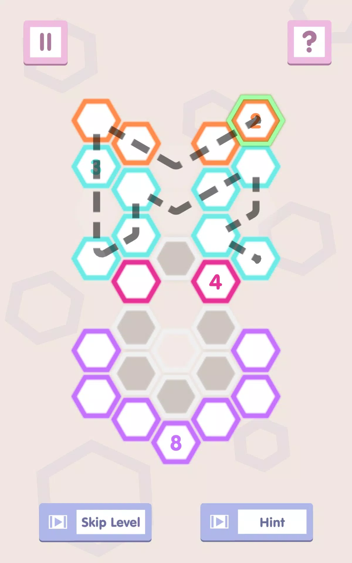Schermata Number Path: Hexa Links 2