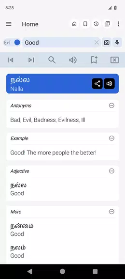 English Tamil Dictionary Screenshot 1