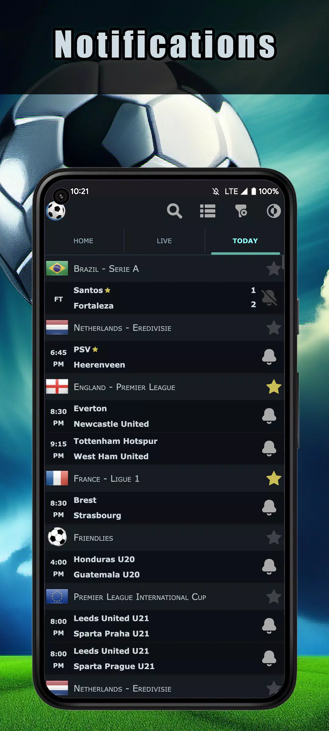 Football Live Scores ဖန်သားပြင်ဓာတ်ပုံ 3