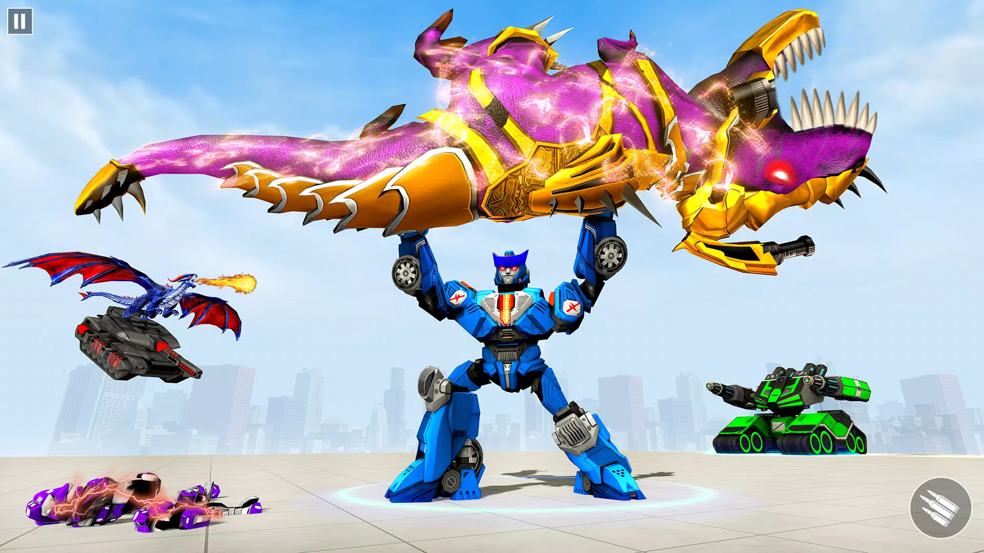 Dino Robot Car Transform Game ဖန်သားပြင်ဓာတ်ပုံ 4