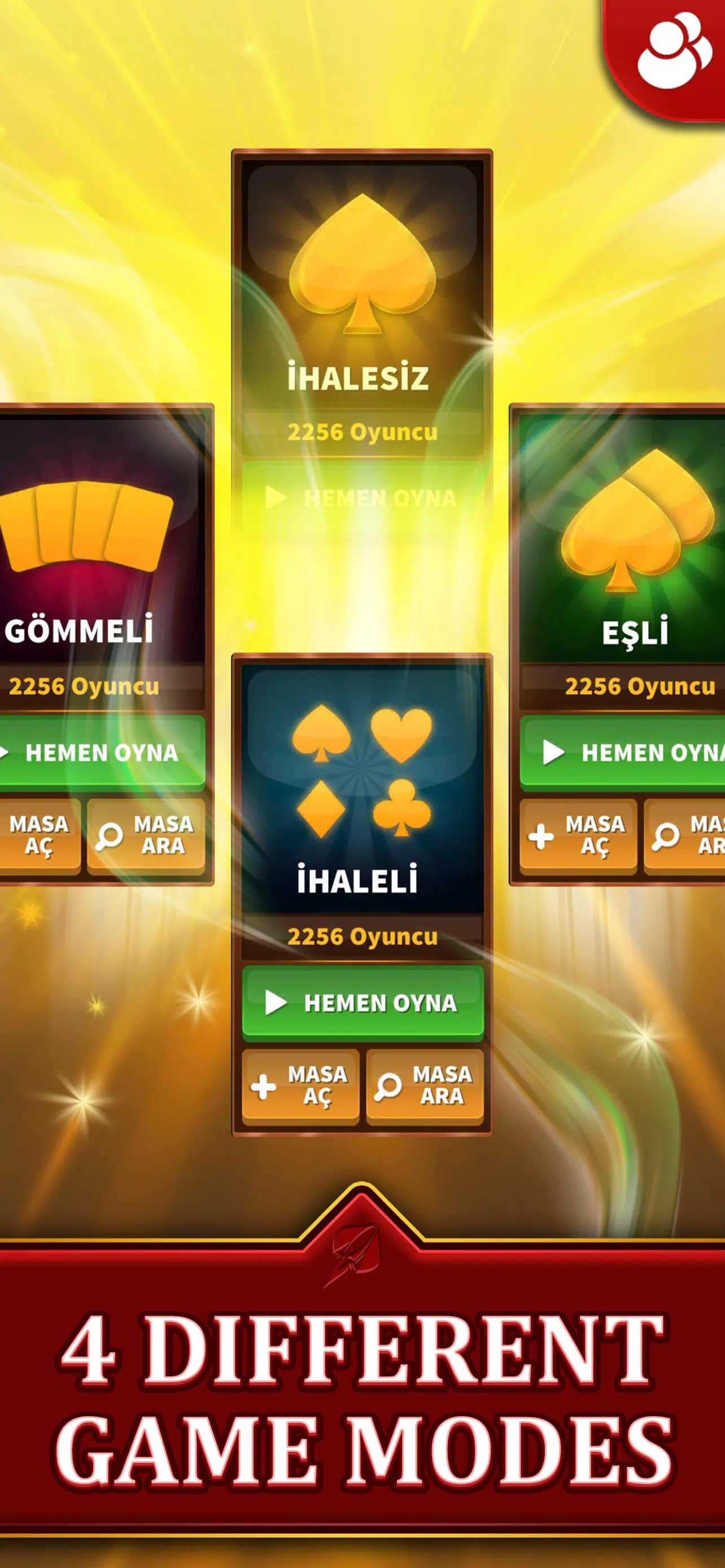 Spades - Batak Online HD Ekran Görüntüsü 3