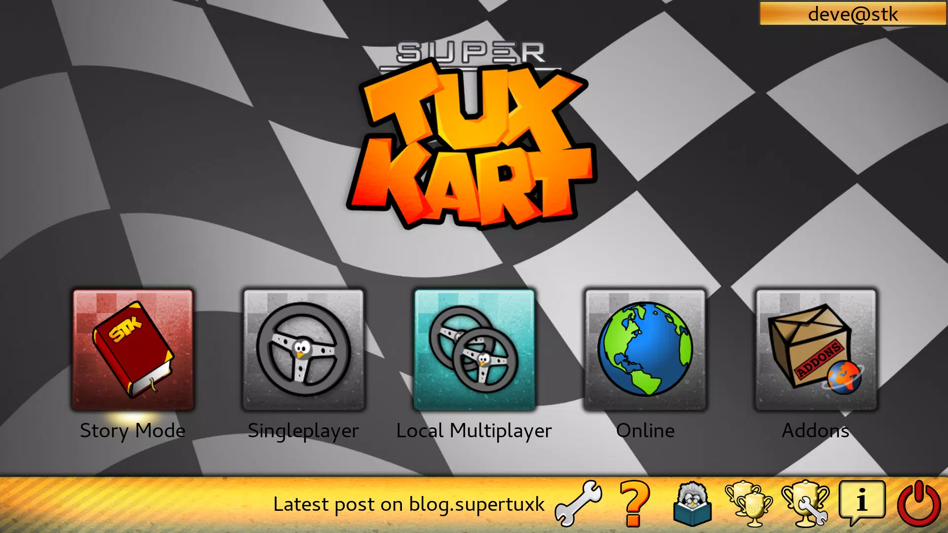 Schermata SuperTuxKart Beta 3