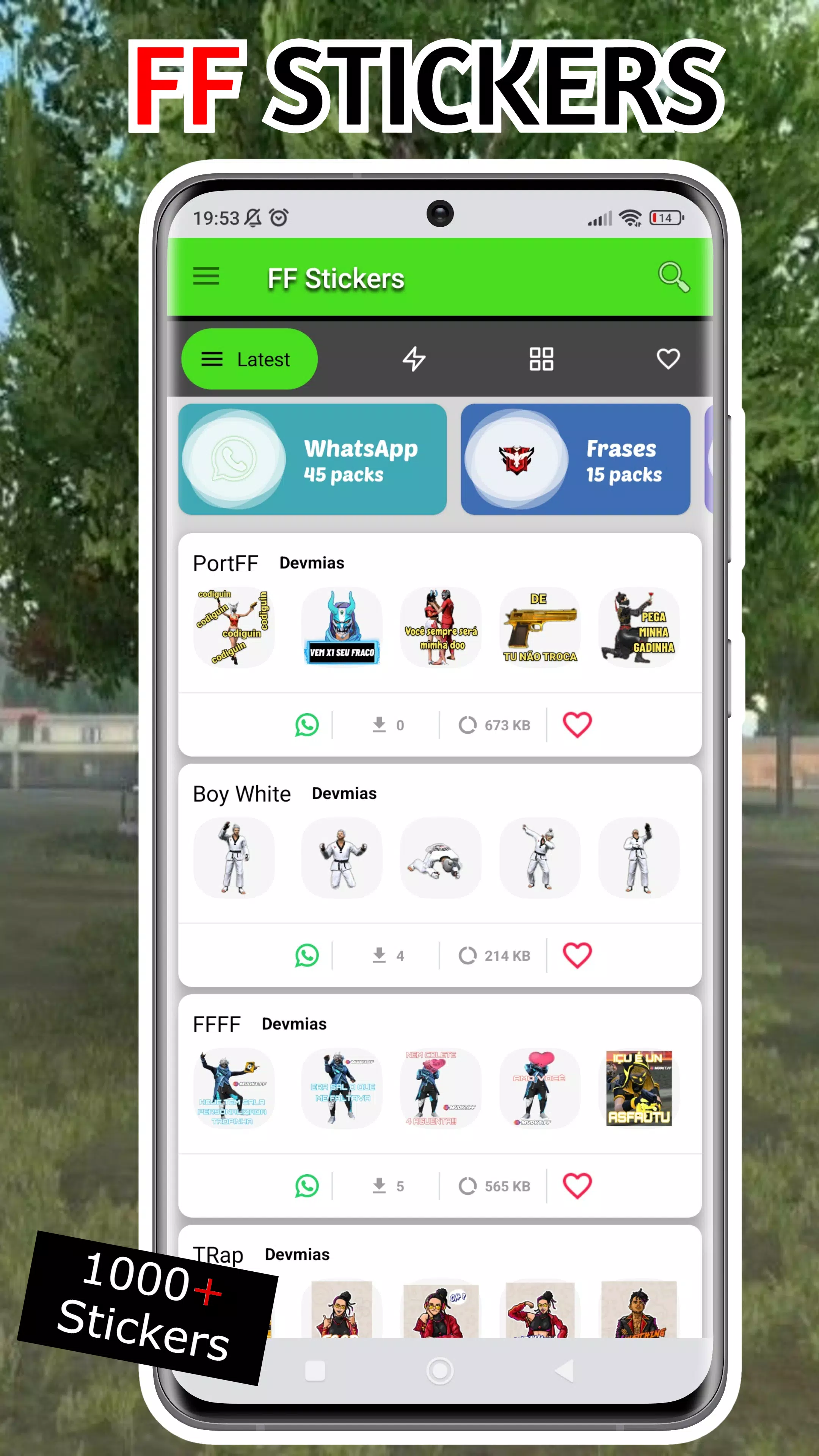 FF Stickers Screenshot 1