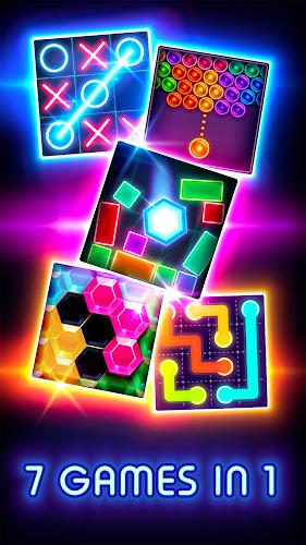 Tic Tac Toe Glow: 2 Players Capture d'écran 3