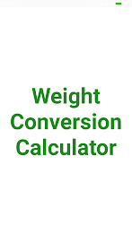 Weight Converter Скриншот 2