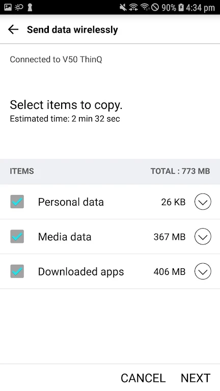 LG Mobile Switch (will closed) Capture d'écran 3