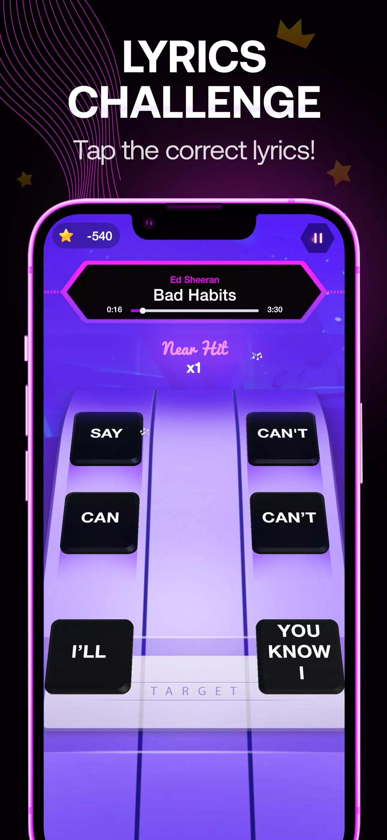Lyrics Star・Song Lyrics Tiles Ekran Görüntüsü 2
