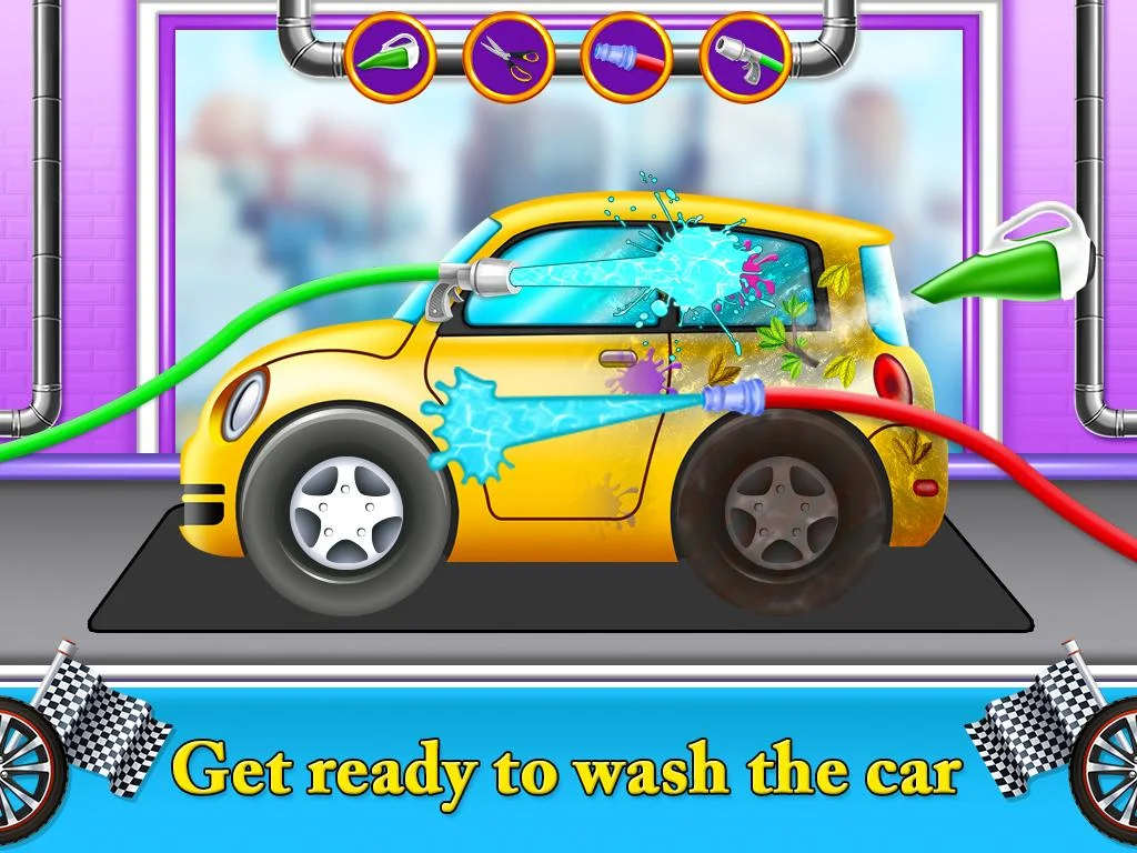 Auto car wash garage game Screenshot 1