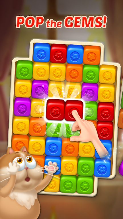 Gem Blast Magic Match Puzzle ဖန်သားပြင်ဓာတ်ပုံ 3