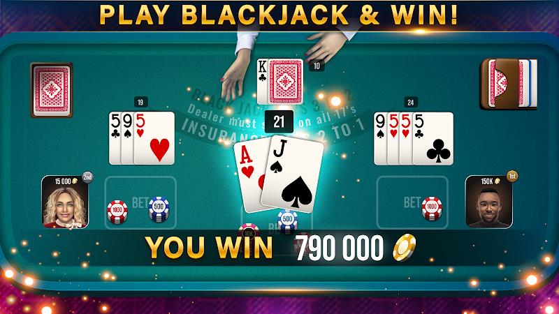 Blackjack 21 All Star - Casino スクリーンショット 1