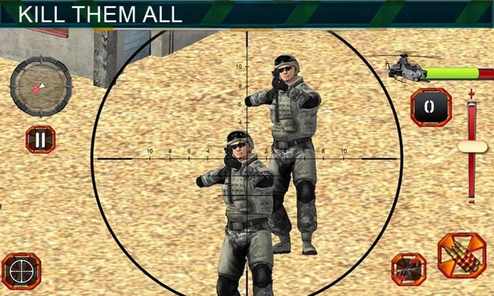 Sniper Shooting Heli Action Screenshot 4