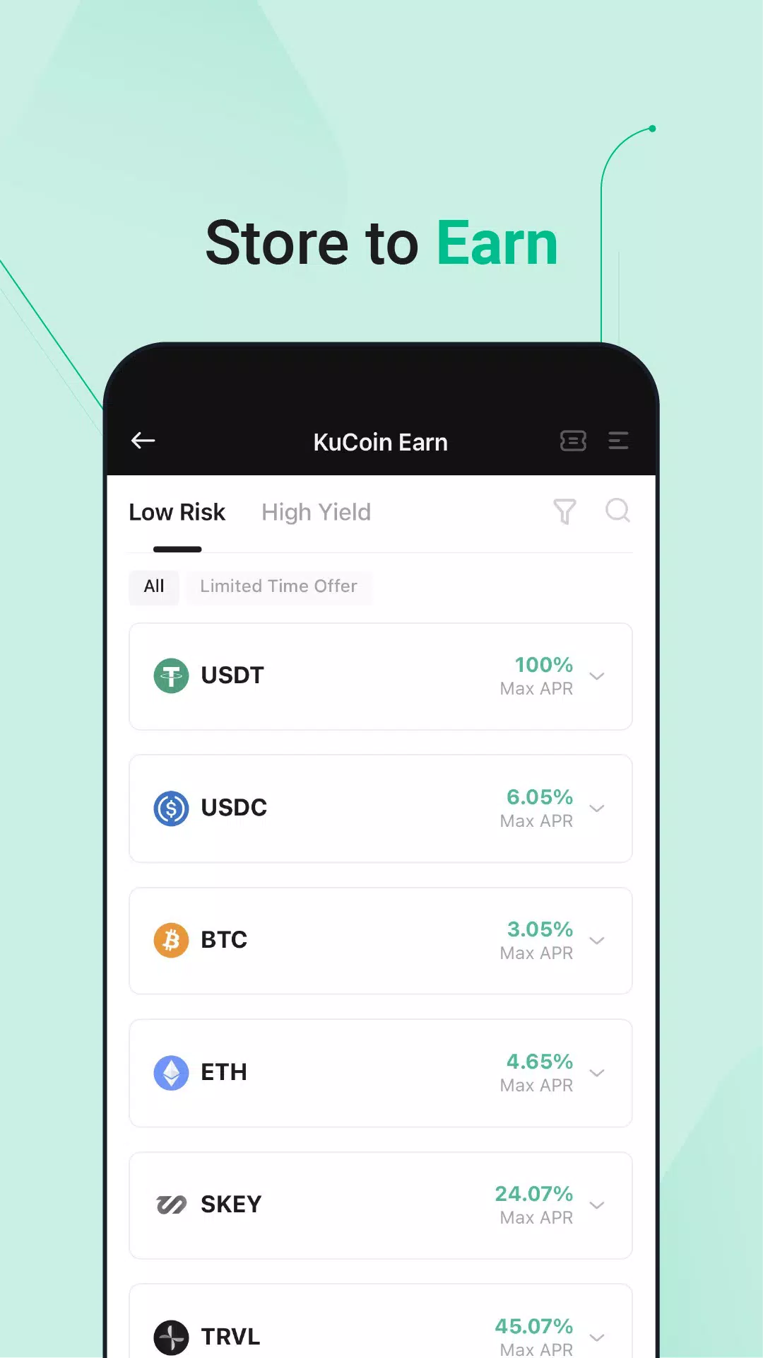 KuCoin：ビットコインBitcoinと仮想通貨を購入する スクリーンショット 4