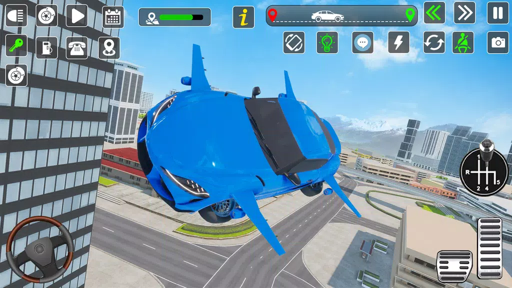 Schermata Flying Car Games Car Flight 3D 4