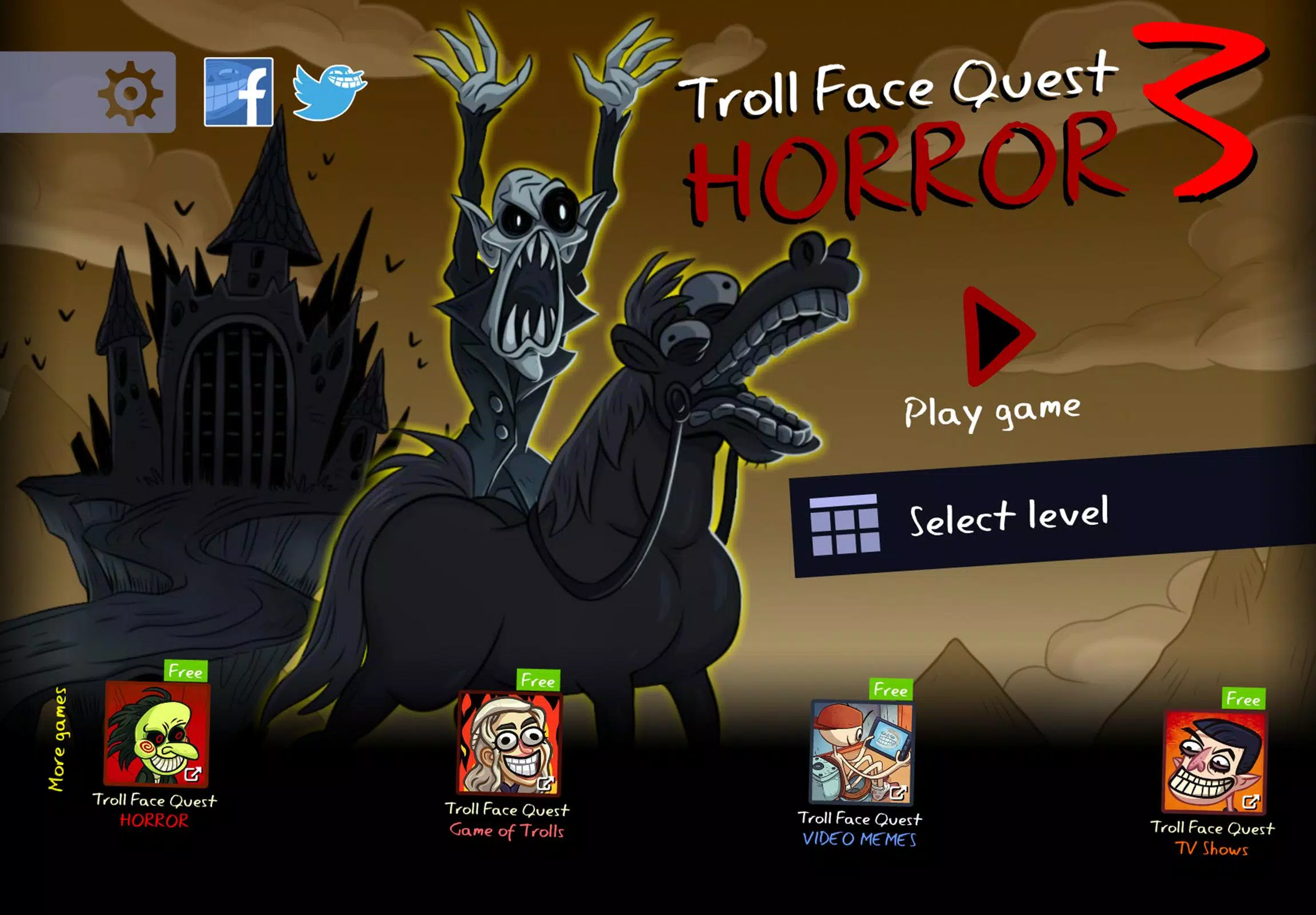 Schermata Troll Face Quest: Horror 3 1
