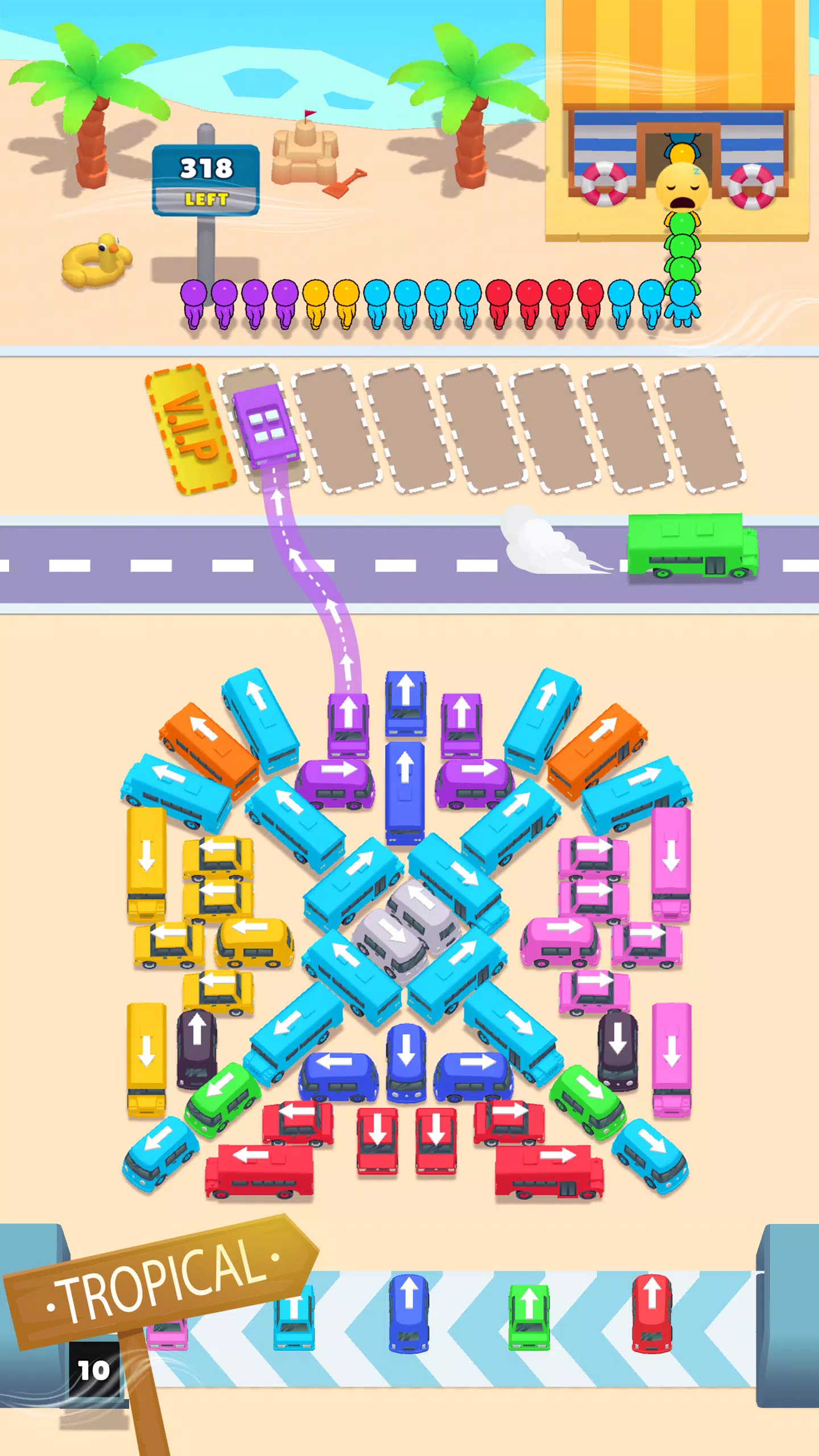 Bus Match Puzzle: Bus Shuffle Captura de pantalla 4