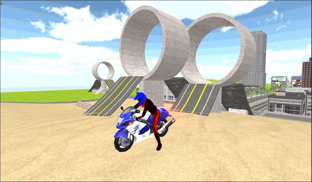 Motorbike Stunt Race 3D Скриншот 3